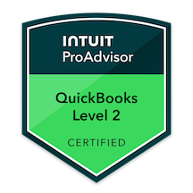 Intuit QuickBooks Level 2 Certified ProAdvisor